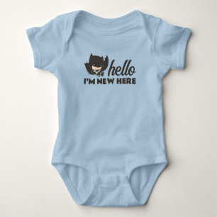 Body Para Bebê Batman Olá, sou novo aqui - Novo bebê