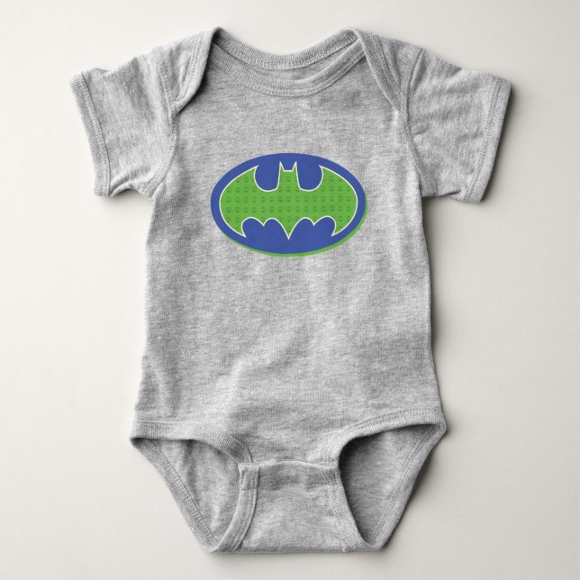 Body Para Bebê Batman | Símbolo roxo e verde (Frente)
