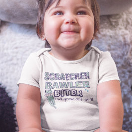 Body Para Bebê Bawler Bitler Cria/Gato e Lágrimas