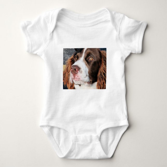 Body Para Bebê Baxter - Spaniel de Springer inglês Photo-06 (Frente)