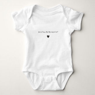Body Para Bebê Be My Auntie Proposal Pregnancy Announcement