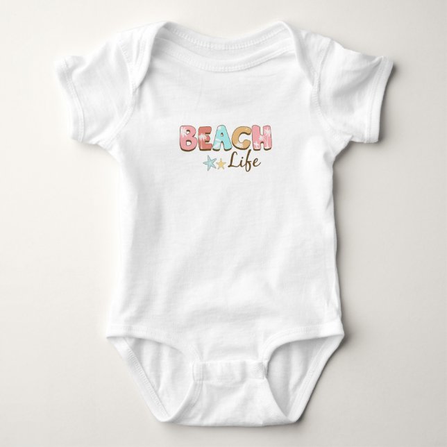 Body Para Bebê Beach Life (Frente)