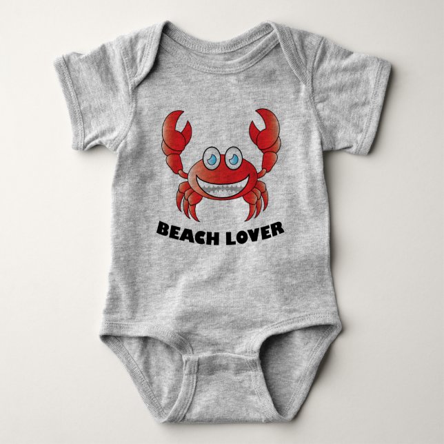 Body Para Bebê Beach Lover - Baby Jersey Bodycase (Frente)
