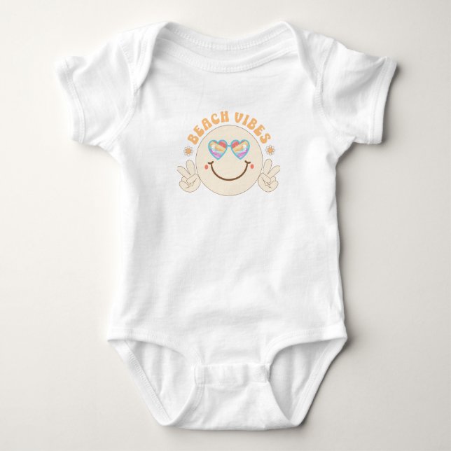 Body Para Bebê Beach Vibes (Frente)