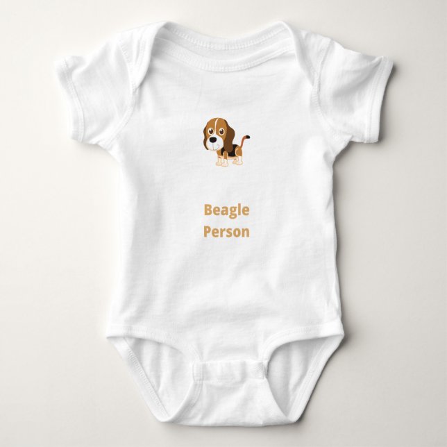 Body Para Bebê Beagle Person - Beagle (Frente)