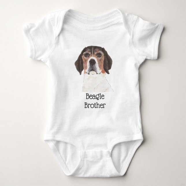 Body Para Bebê Beagle Personalizável (Frente)