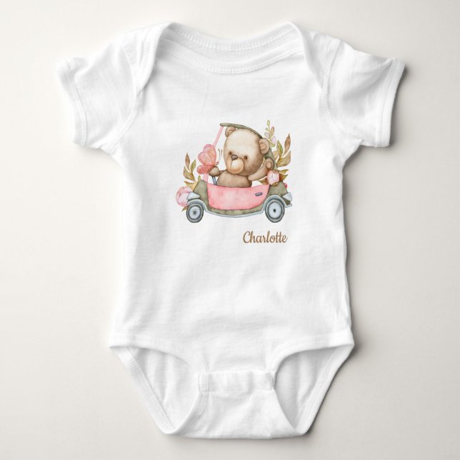 Body Para Bebê Bear Bear Bear Bear Bear Bebê Roupa (Frente)