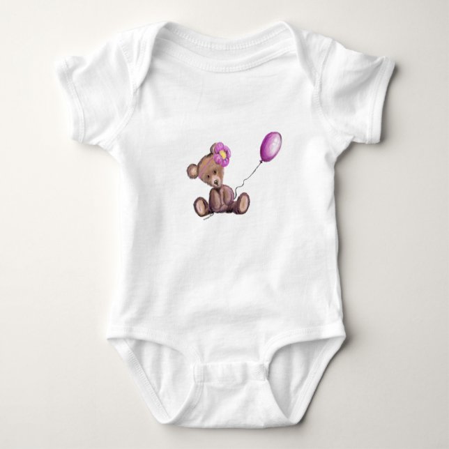 Body Para Bebê Bear Bear Bebê Bonito (Frente)