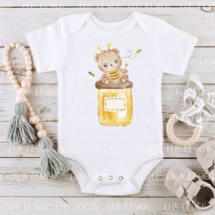 Body Para Bebê Bear Bear Bebê de Mel Teddy