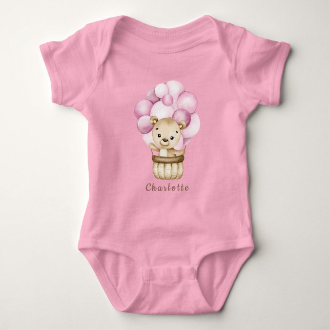 Body Para Bebê Bear Girl Bear Baby Bonitinho (Frente)