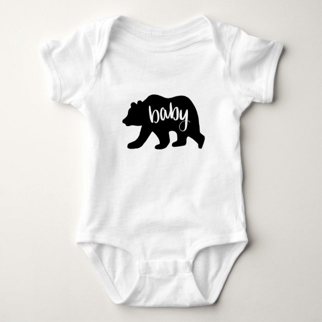 Body Para Bebê Bear Urso Um Fato De Peça (Frente)