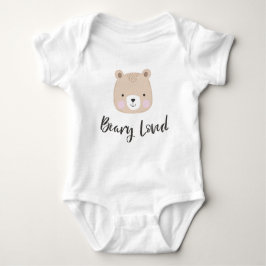 Body Para Bebê Beary Amado | Urso Fofo | Bege