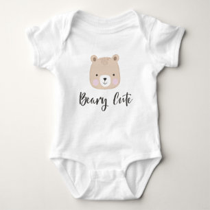 Body Para Bebê Beary Cute Tan