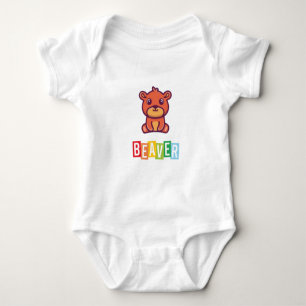 Body Para Bebê Beaver Baby Jersey - Bodusca