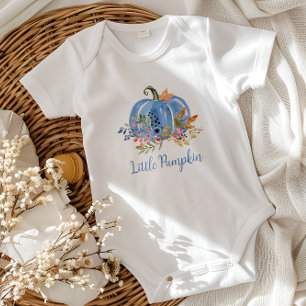 Body Para Bebê Bebê Abóbora Azul Caprichoso