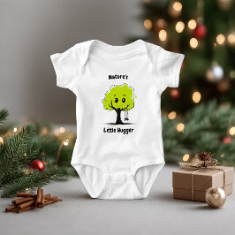 Body Para Bebê Bebê Abraçador de Árvore Fofo Ilustração Ecológica