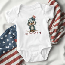 Bebê Águia Patriota 4 de Julho