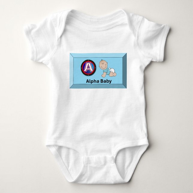Body Para Bebê Bebê Alfa (Frente)