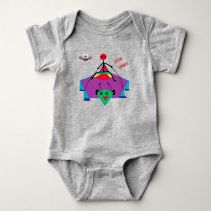 Body Para Bebê Bebê Alien Divertido - Cowboy