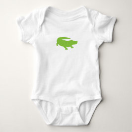 Body Para Bebê Bebê Alligator Crocodilo Verde Diversão
