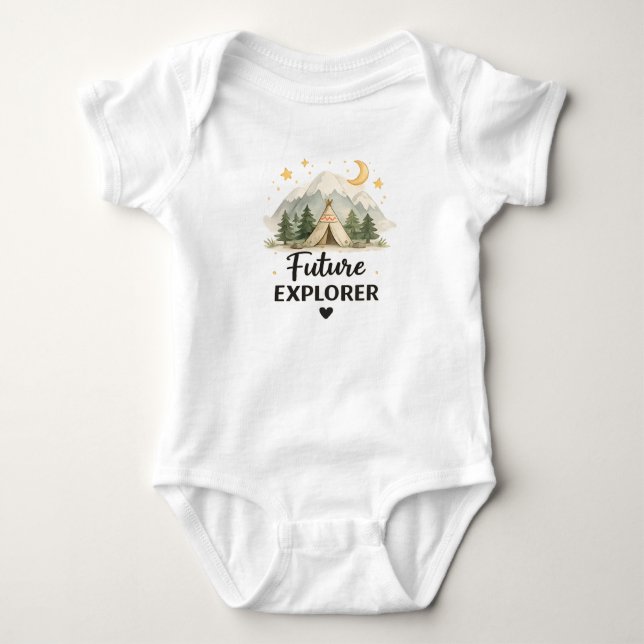 Body Para Bebê bebê ao ar livre (Frente)