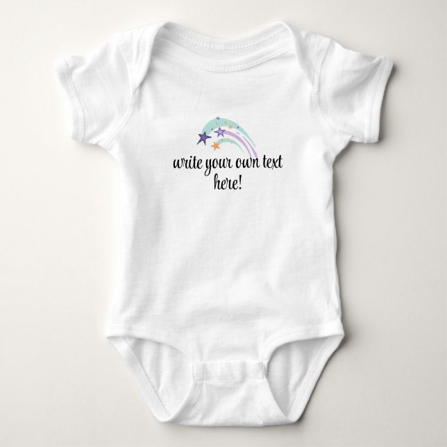 Body Para Bebê Bebê-Bebê Colorido Totalmente Personalizável (Frente)