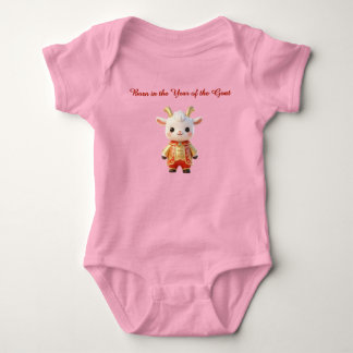Body Para Bebê Bebê Bode Amável Nascido no Ano do Bode