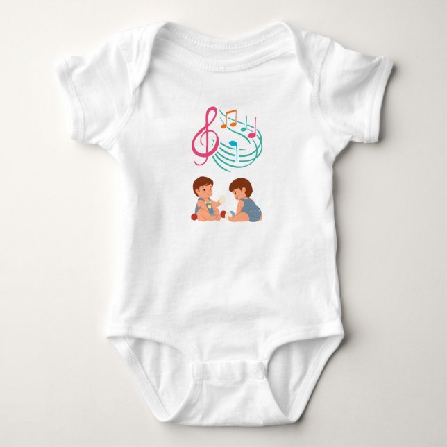 Body Para Bebê Bebê Bodycase Harmonioso Playtime. (Frente)