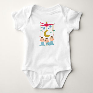 Body Para Bebê Bebê Bodytraje Grelha Pequenos Sonhadores.
