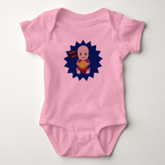 Body Para Bebê Bebê bonito vestindo roupa de jogador de futebol