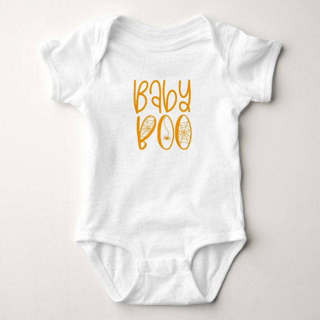 Body Para Bebê Bebê BOO - Dia das Bruxas (Frente)