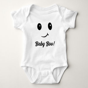 Body Para Bebê Bebê Boo! Figurino Fantasma