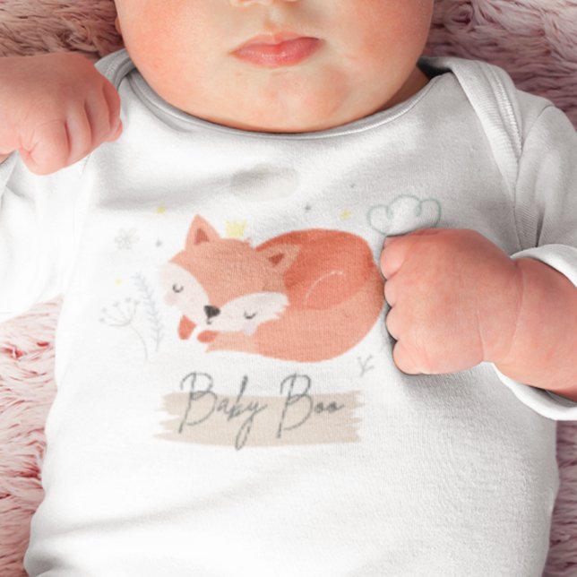 Body Para Bebê Bebê Boo-Raposa (Criador carregado)