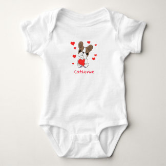 Body Para Bebê Bebê Boxer Com Corações Vermelhos