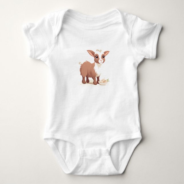 Body Para Bebê Bebê-Cabra, Bebê-Criança, Bebê-Fazenda (Frente)