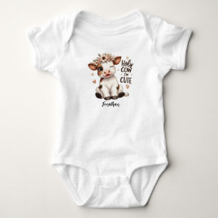 Body Para Bebê Bebê Cachorro Sagrado Personalizado, Vaca Sagrada,