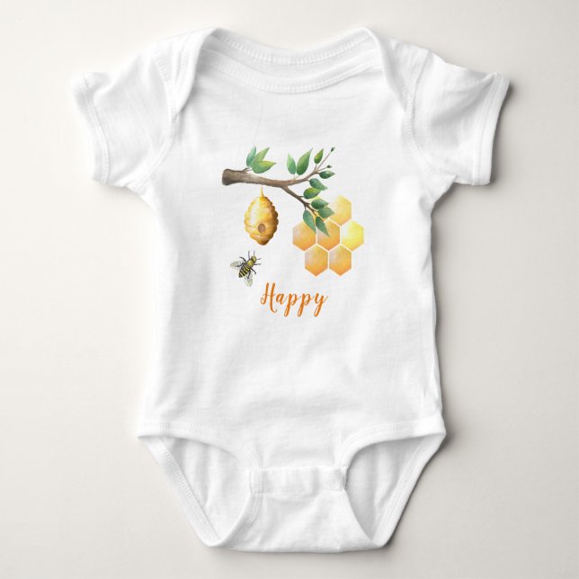 Body Para Bebê Bebê Chá de fraldas (Frente)