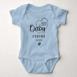 Body Para Bebê Bebê chegando Rapaz Azul Roupa de bebê