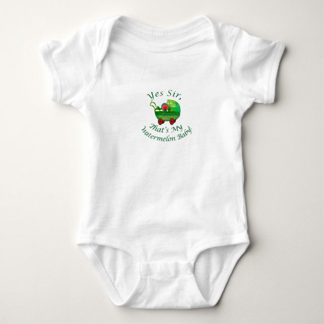 Body Para Bebê Bebê da melancia! (Frente)