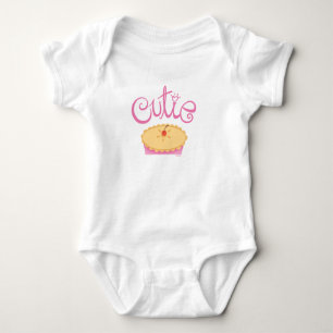 Body Para Bebê Bebê da torta de Cutie