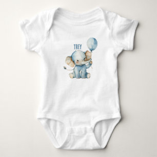 Body Para Bebê Bebê de balão de elefante bonito personalizado