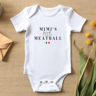 Body Para Bebê Bebê de bife Pequeno Meatball