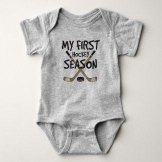 Body Para Bebê Bebê de Hockey Meu Primeiro Pau de Hockey Season