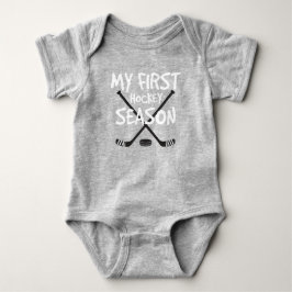 Body Para Bebê Bebê de Hockey Meu Primeiro Pau de Hockey Season