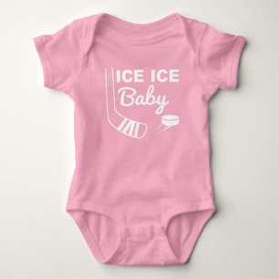 Body Para Bebê Bebê de Hóquei, Bebê, Bebê, Gelo Rosa