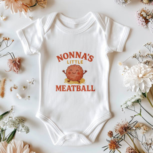 Body Para Bebê Bebê de Meatball de Nonna Bonito presente italia