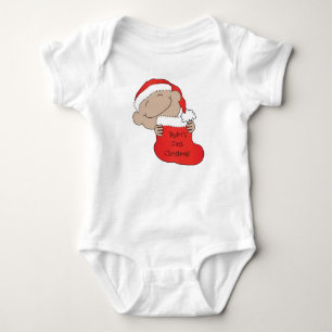 Body Para Bebê Bebê de Natal de Cor