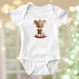 Body Para Bebê Bebê de Natal do Rato