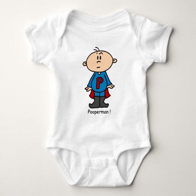 Body Para Bebê Bebê de Pooperman (Frente)