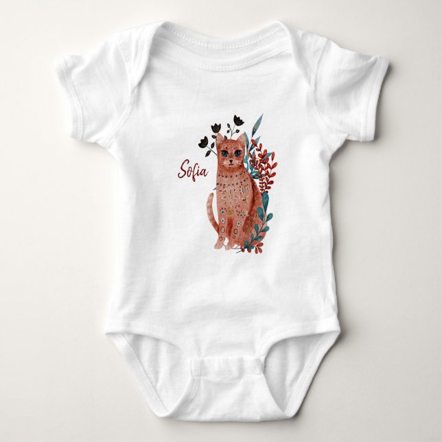 Body Para Bebê Bebê de pôster de chuveiro vermelho e azul com ani (Frente)